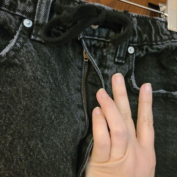 Urban Outfitters BDG Poppy Denim Drawstring Shorts Washed Black XS - Picture 5 of 12